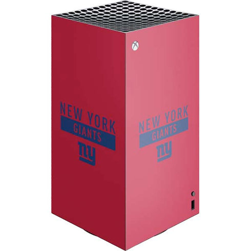 NFL New York Giants Red Performance Series XBox Series X Digital Edition Console Skin