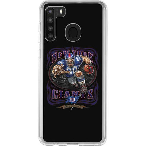 Liquid Blue NFL New York Giants Running Back Galaxy A21 Clear Case