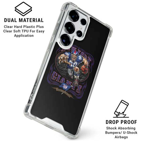Liquid Blue NFL New York Giants Running Back Galaxy S25 Ultra Clear Case