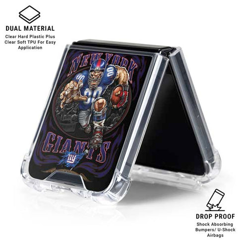 Liquid Blue NFL New York Giants Running Back Galaxy Z Flip6 Clear Case