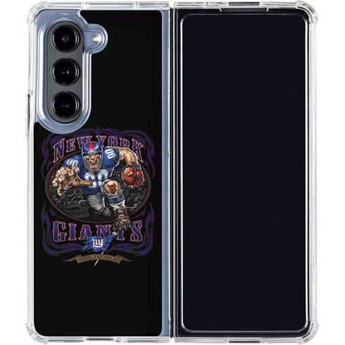 Liquid Blue NFL New York Giants Running Back Galaxy Z Fold5 5G Clear Case