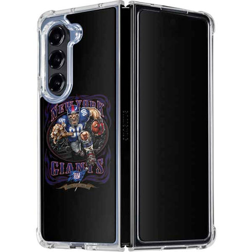 Liquid Blue NFL New York Giants Running Back Galaxy Z Fold5 5G Clear Case