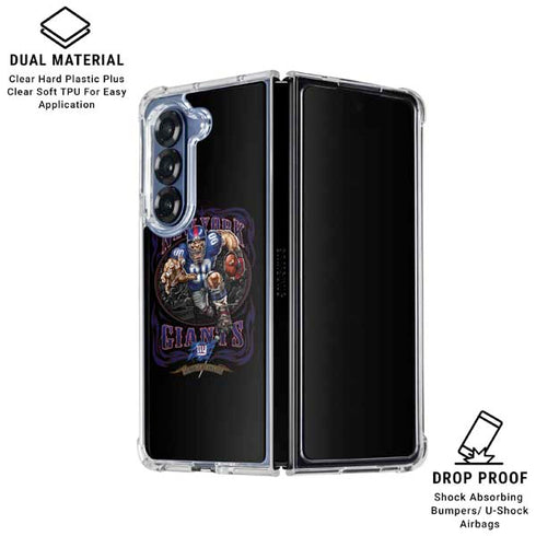 Liquid Blue NFL New York Giants Running Back Galaxy Z Fold6 Clear Case