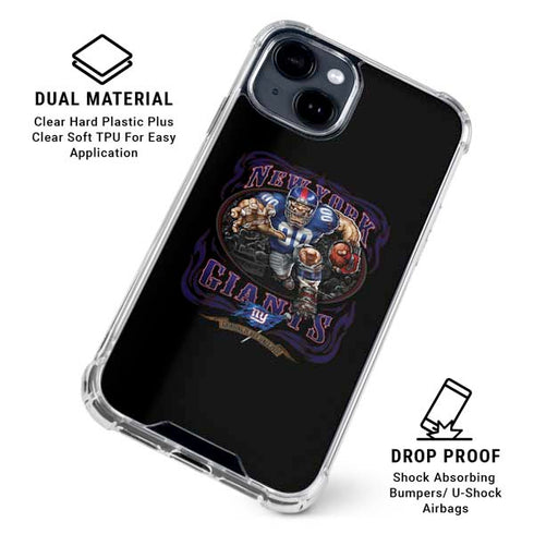 Liquid Blue NFL New York Giants Running Back iPhone 15 Clear Case