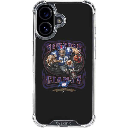 Liquid Blue NFL New York Giants Running Back iPhone 16 Plus Clear Case