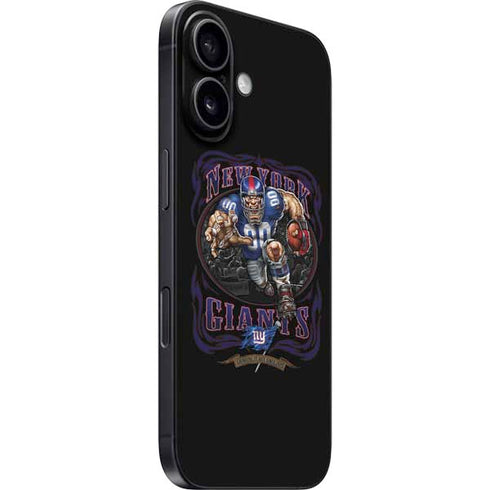 Liquid Blue NFL New York Giants Running Back iPhone 16 Plus Skin