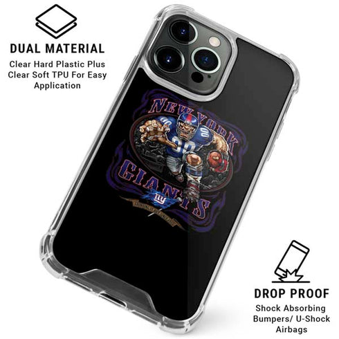Liquid Blue NFL New York Giants Running Back iPhone 16 Pro Max Clear Case