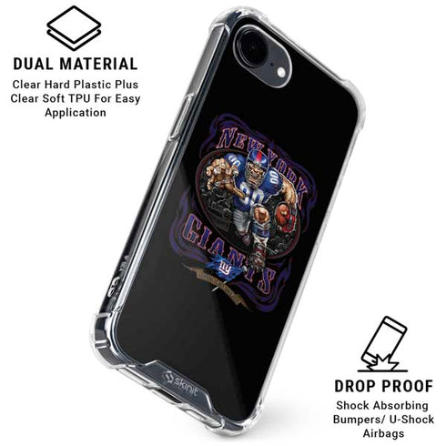 Liquid Blue NFL New York Giants Running Back iPhone 16e Clear Case