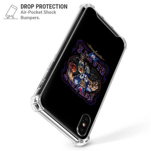Liquid Blue NFL New York Giants Running Back iPhone X/XS Clear Case