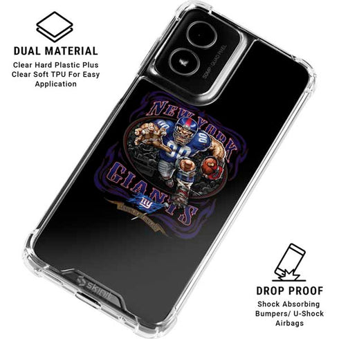 Liquid Blue NFL New York Giants Running Back Moto G Power 5G (2024) Clear Case