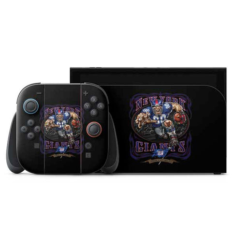 Liquid Blue NFL New York Giants Running Back Nintendo Switch 2 (2025) with Joy-Con Skin
