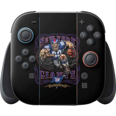 Liquid Blue NFL New York Giants Running Back Nintendo Switch 2 (2025) Joy-Con Controller Skin