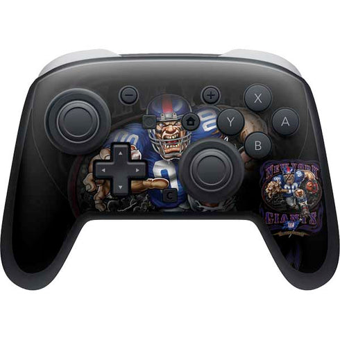 Liquid Blue NFL New York Giants Running Back Nintendo Switch 2 (2025) Pro Controller Skin