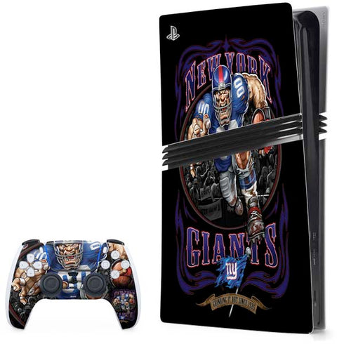 Liquid Blue NFL New York Giants Running Back PS5 Pro Bundle Skin