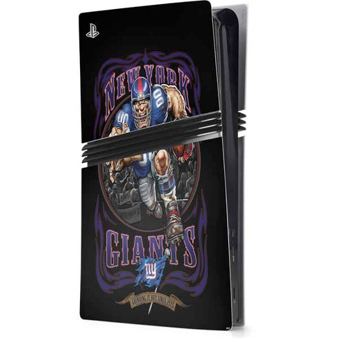 Liquid Blue NFL New York Giants Running Back PS5 Pro Console Skin