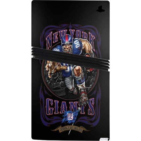Liquid Blue NFL New York Giants Running Back PS5 Pro Console Skin