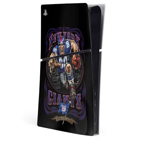 Liquid Blue NFL New York Giants Running Back PS5 Slim Digital Edition Console Skin