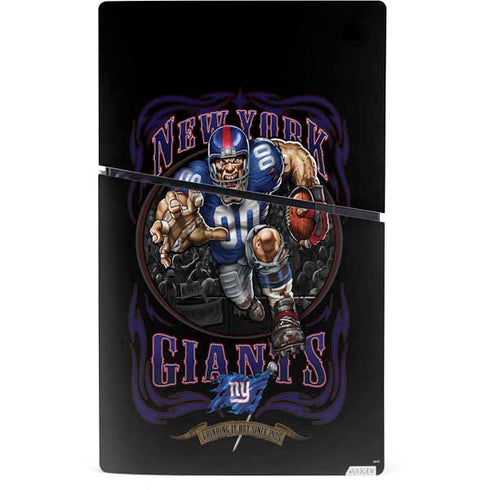 Liquid Blue NFL New York Giants Running Back PS5 Slim Digital Edition Console Skin