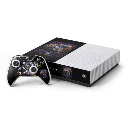 Liquid Blue NFL New York Giants Running Back Xbox One S Console and Controller Bundle Skin
