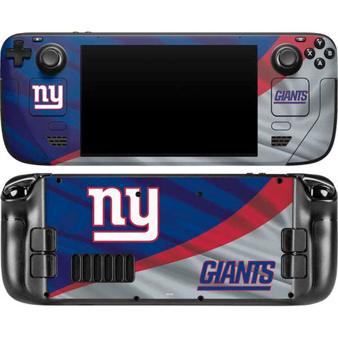 NFL New York Giants Steam Deck Handheld Gaming Computer OLED Skin