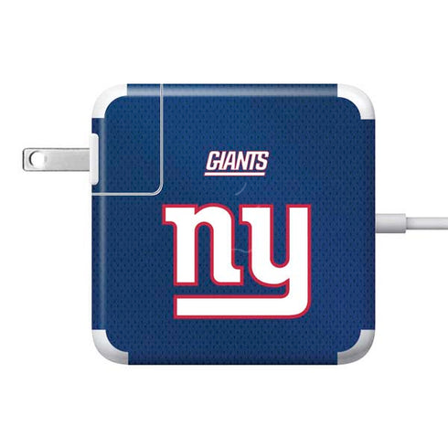 NFL New York Giants Team Jersey 85W Power Adapter (15 and 17 inch MacBook Pro Charger) Skin