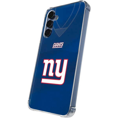 NFL New York Giants Team Jersey Galaxy A35 5G Clear Case