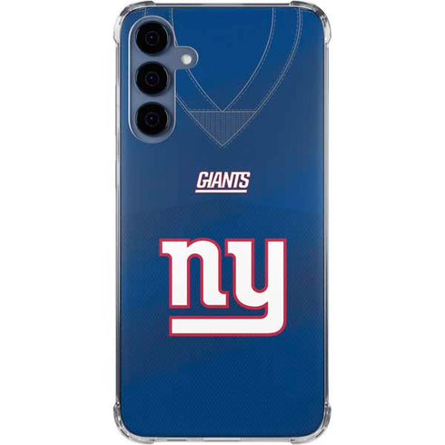 NFL New York Giants Team Jersey Galaxy A55 5G Clear Case