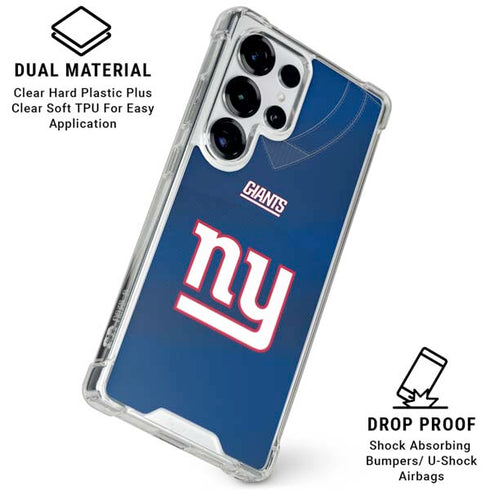 NFL New York Giants Team Jersey Galaxy S25 Ultra Clear Case