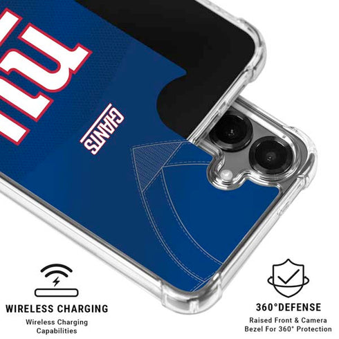 NFL New York Giants Team Jersey Galaxy S26 Clear Case
