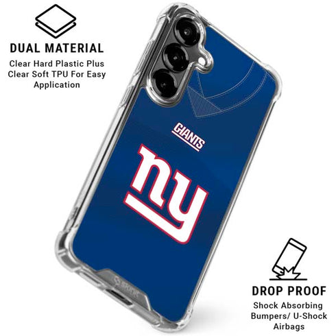 NFL New York Giants Team Jersey Galaxy S26 Plus Clear Case