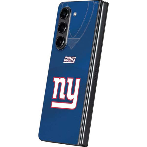 NFL New York Giants Team Jersey Galaxy Z Fold5 5G Skin
