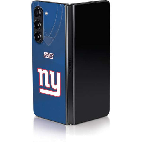 NFL New York Giants Team Jersey Galaxy Z Fold5 5G Skin