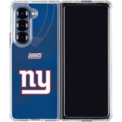 NFL New York Giants Team Jersey Galaxy Z Fold6 Clear Case