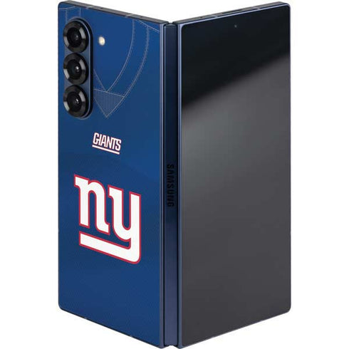 NFL New York Giants Team Jersey Galaxy Z Fold6 Skin