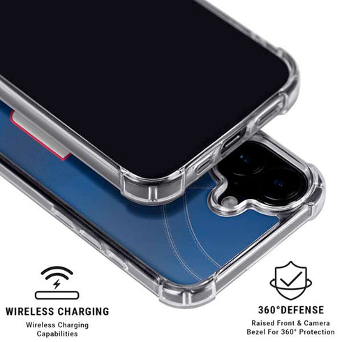 NFL New York Giants Team Jersey iPhone 16 Plus Clear Case