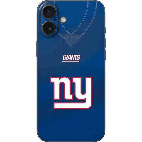 NFL New York Giants Team Jersey iPhone 16 Plus Skin
