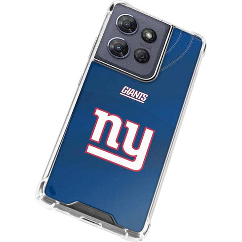 NFL New York Giants Team Jersey Moto G 5G (2025) Clear Case
