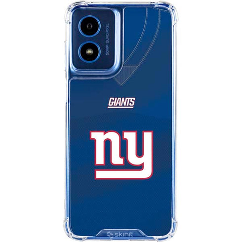 NFL New York Giants Team Jersey Moto G 5G (2024) Clear Case