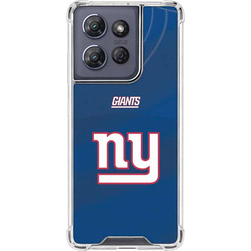 NFL New York Giants Team Jersey Moto G Play 5G (2025) Clear Case