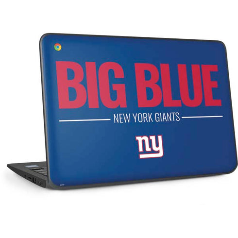 NFL New York Giants Team Motto HP Chromebook Skin