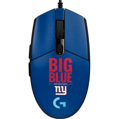 NFL New York Giants Team Motto G203 Prodigy RGB Wired Gaming Mouse Skin