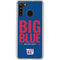 NFL New York Giants Team Motto Galaxy A21 Clear Case