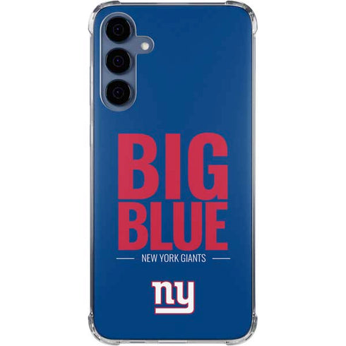 NFL New York Giants Team Motto Galaxy A55 5G Clear Case