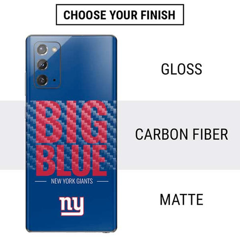 NFL New York Giants Team Motto Galaxy Note20 5G Skin