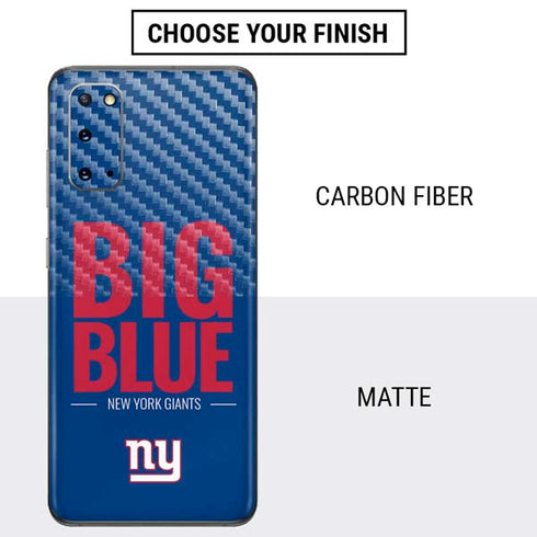 NFL New York Giants Team Motto Galaxy S20 Skin