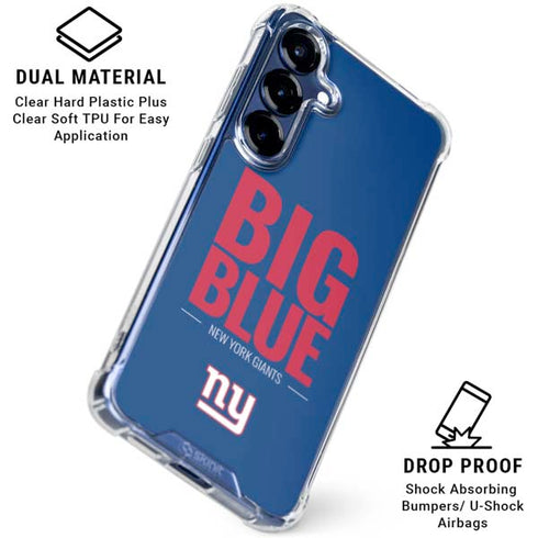 NFL New York Giants Team Motto Galaxy S25 Plus Clear Case