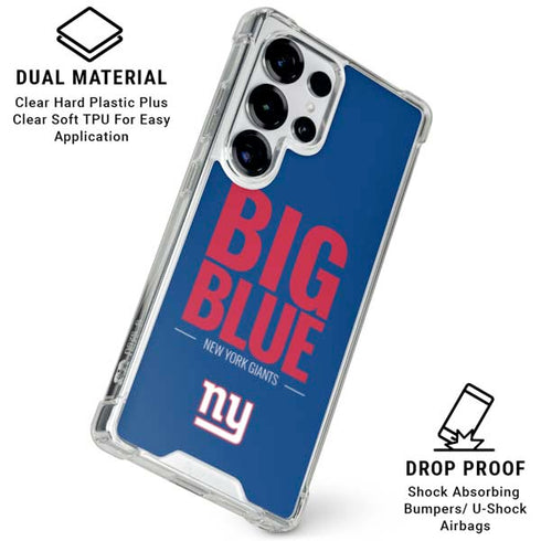 NFL New York Giants Team Motto Galaxy S25 Ultra Clear Case