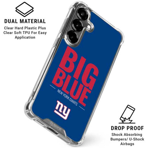 NFL New York Giants Team Motto Galaxy S26 Clear Case