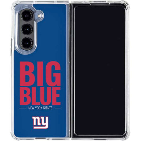NFL New York Giants Team Motto Galaxy Z Fold5 5G Clear Case