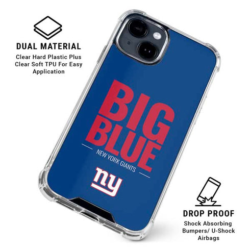 NFL New York Giants Team Motto iPhone 15 Clear Case